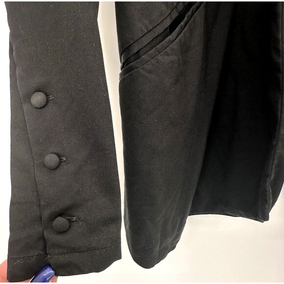 Hatch The Blazer Open Front Maternity Jacket Black Shawl Collar Sz 1 Small - Picture 4 of 13